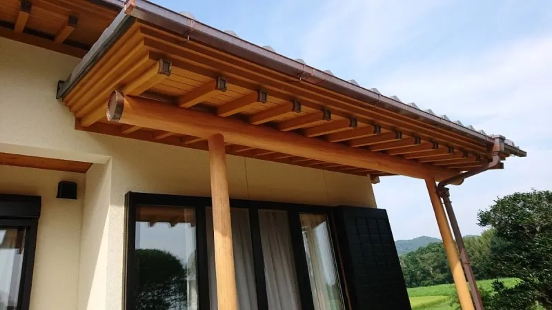 常陸太田市H邸様 北山杉桁丸太