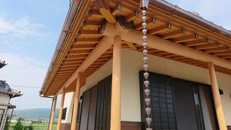 常陸太田市H邸様 北山杉桁丸太