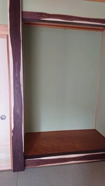 床の間、槐床柱