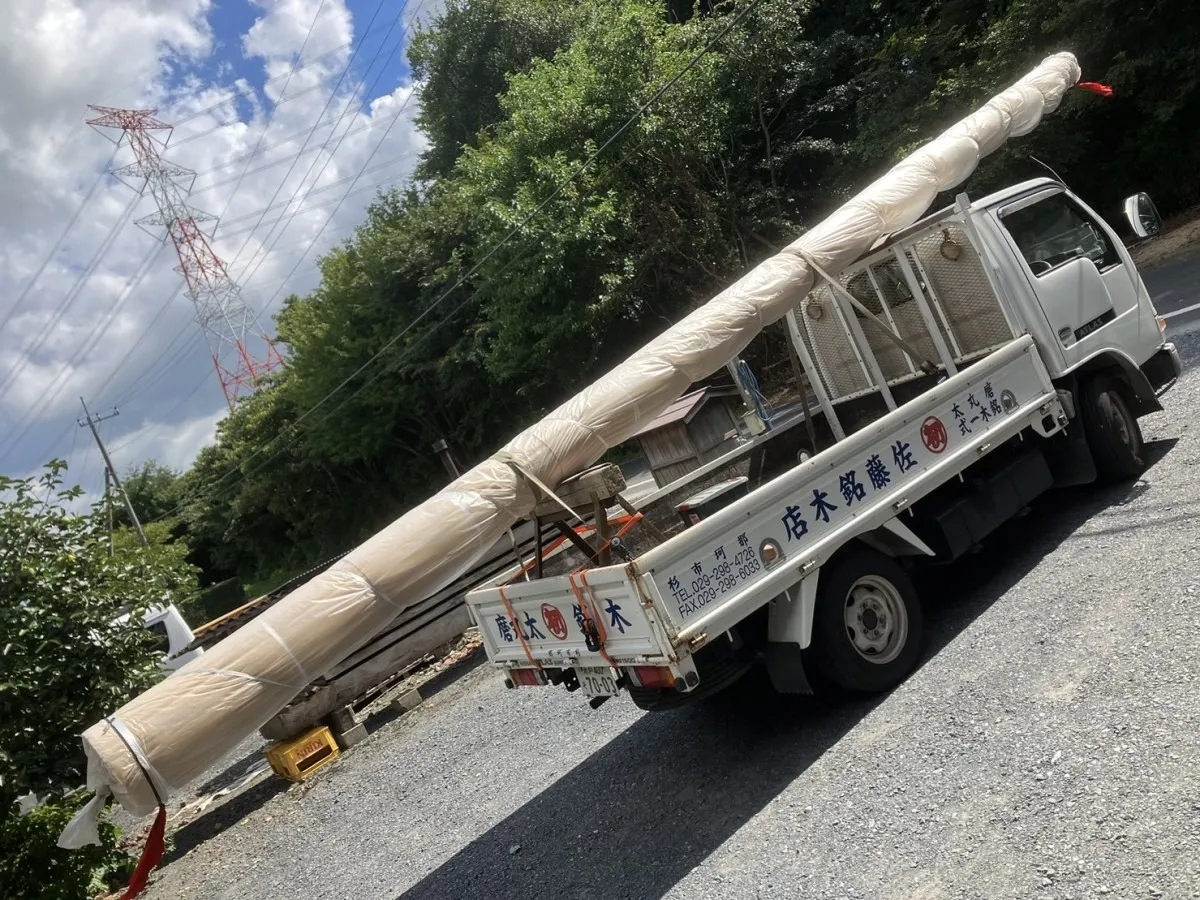 水府プレカット工場に衲材