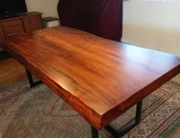 ひたちなか市 O様 屋久杉ダイニングテーブル納品  　(一枚板　テーブル)