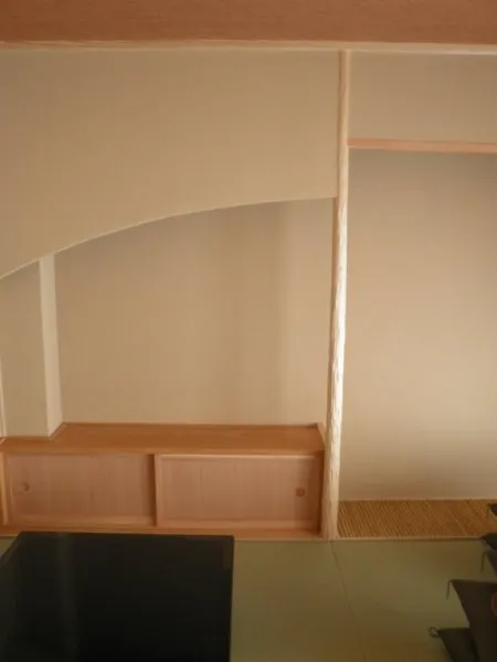 料亭 客室２ 床の間床柱