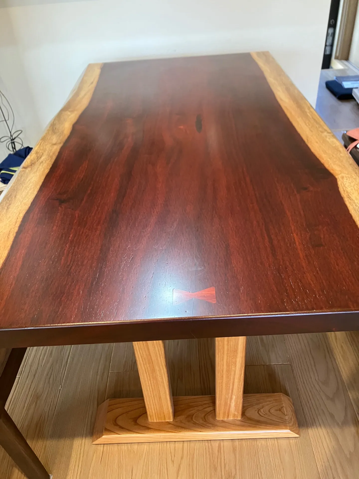 那珂市K様　パドック一枚板ダイニングテーブル